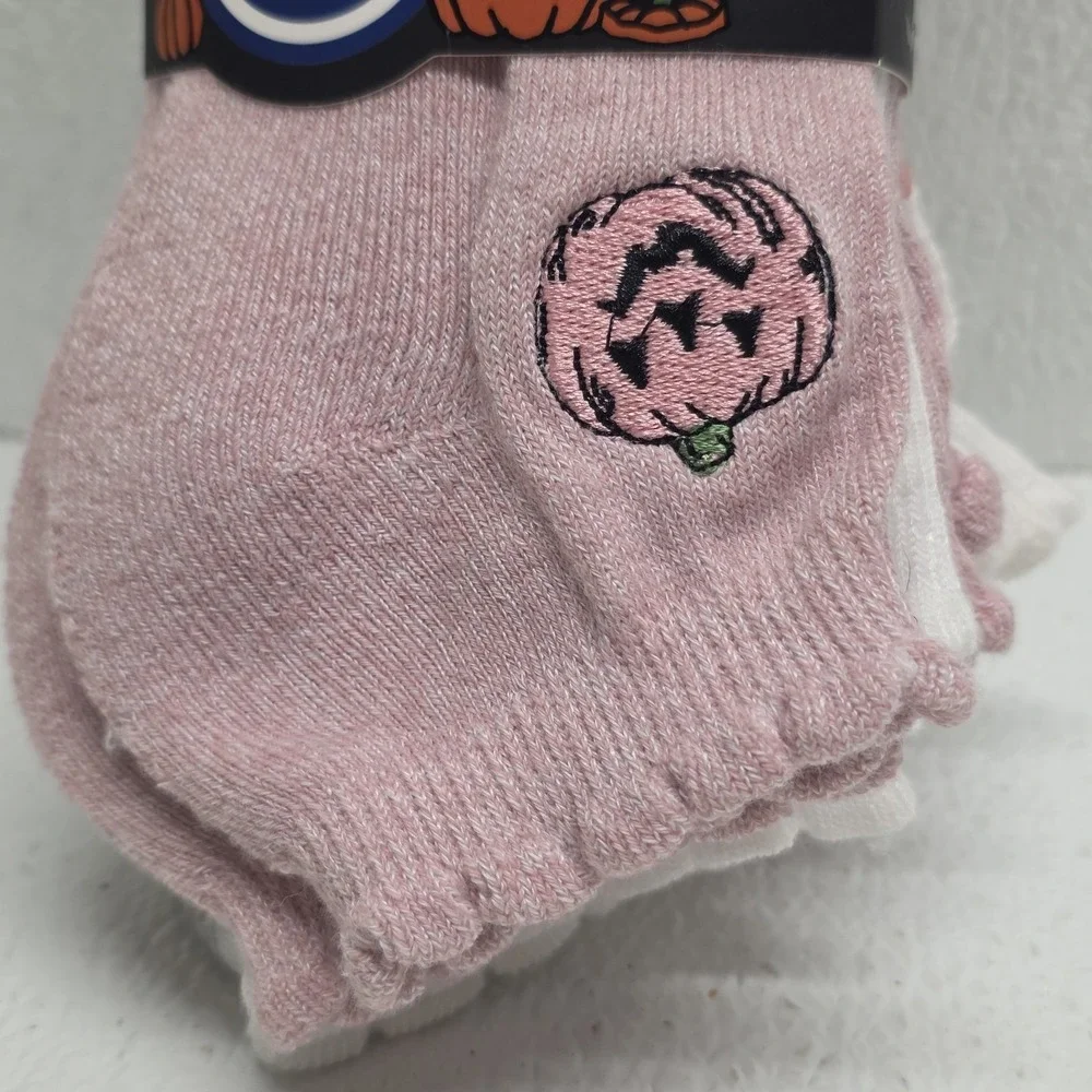 Life is Good Women's Cushioned Low Cut Socks 5 Pairs Size 5-10 Pink Halloween